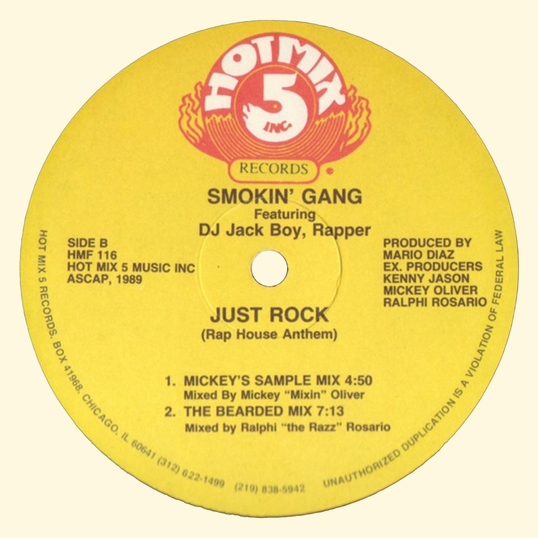 Smokin' Gang Featuring DJ Jack Boy, Rapper – Just Rock (Rap House Anthem) [USED]