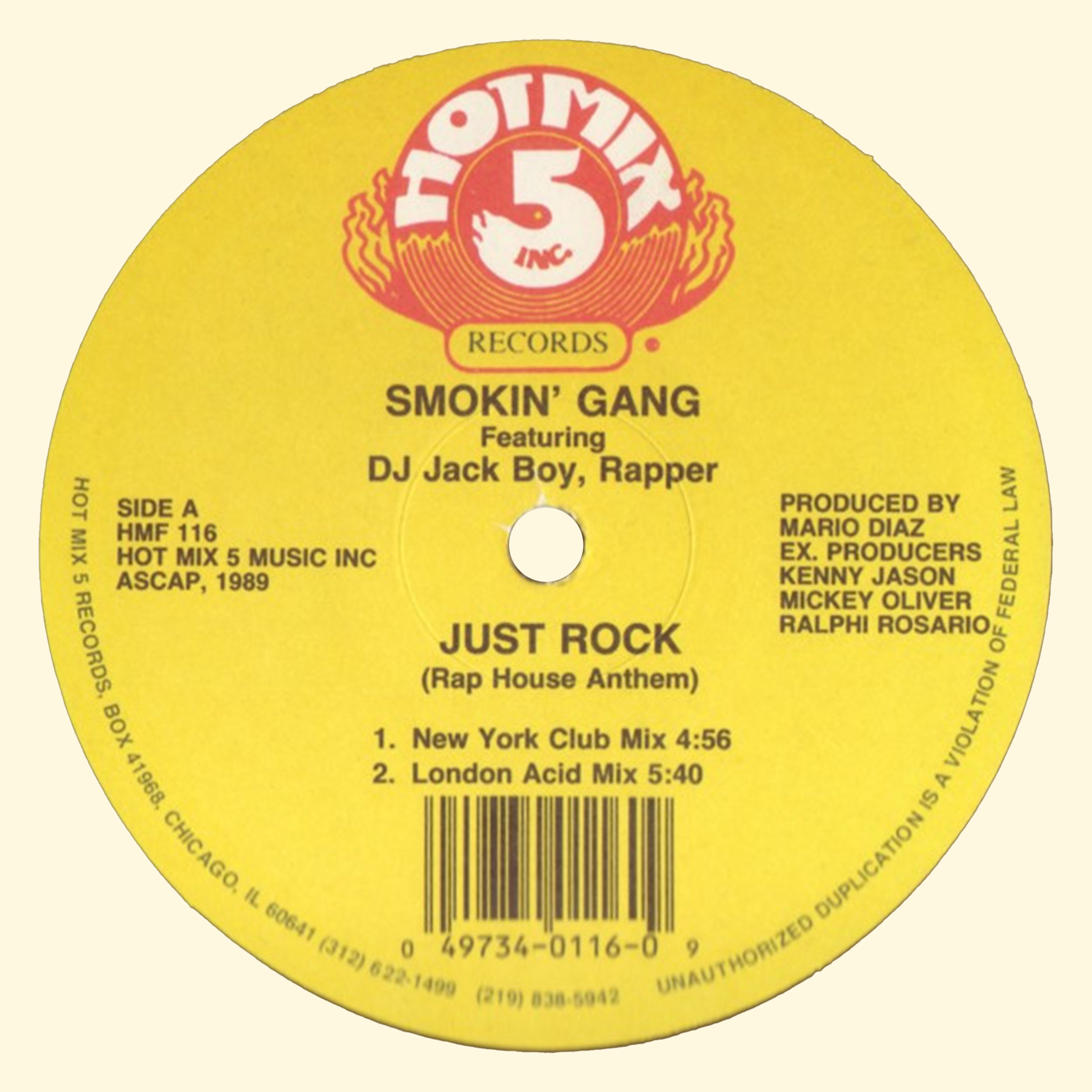 Smokin' Gang Featuring DJ Jack Boy, Rapper – Just Rock (Rap House Anthem) [USED]