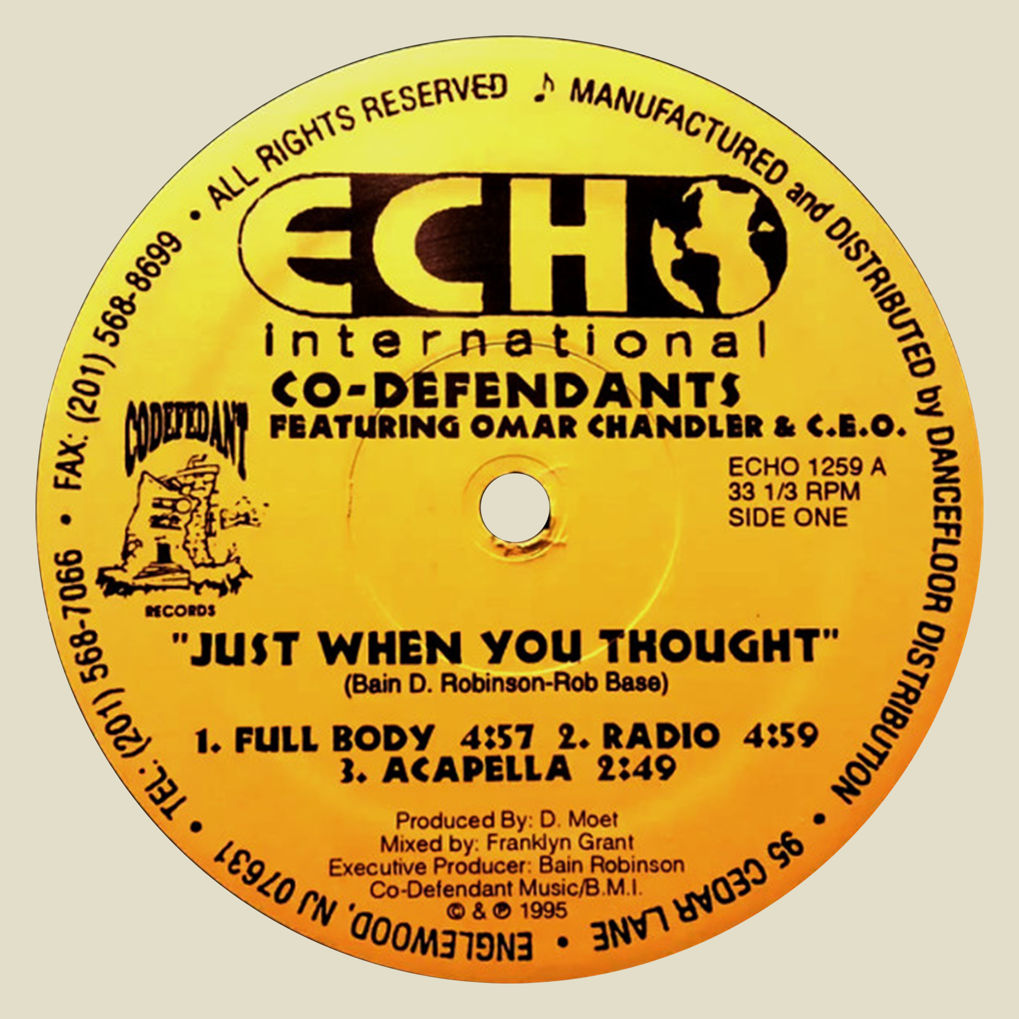 Co-Defendants– Just When You Thought / Get Your Weight Up [USED]