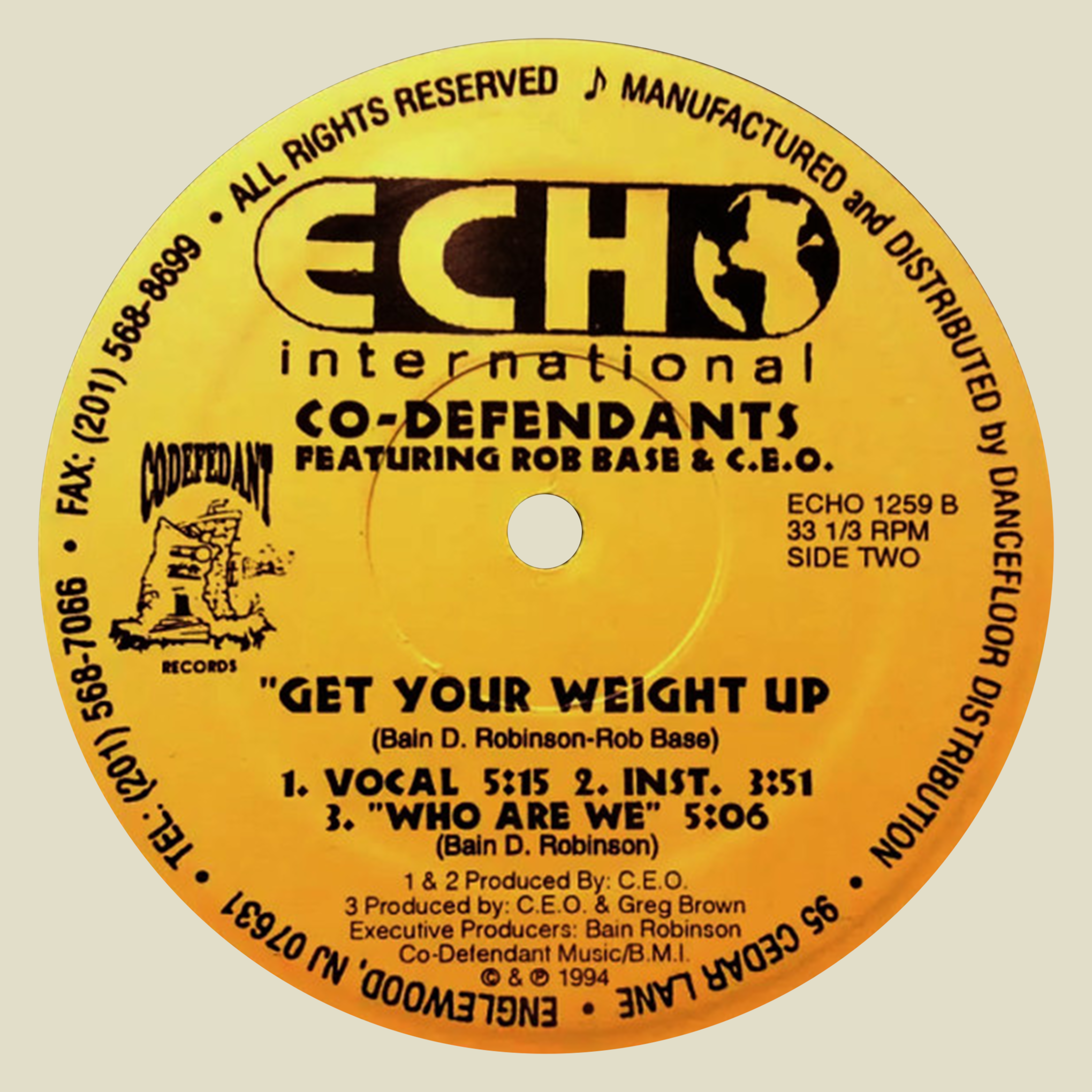 Co-Defendants– Just When You Thought / Get Your Weight Up [USED]