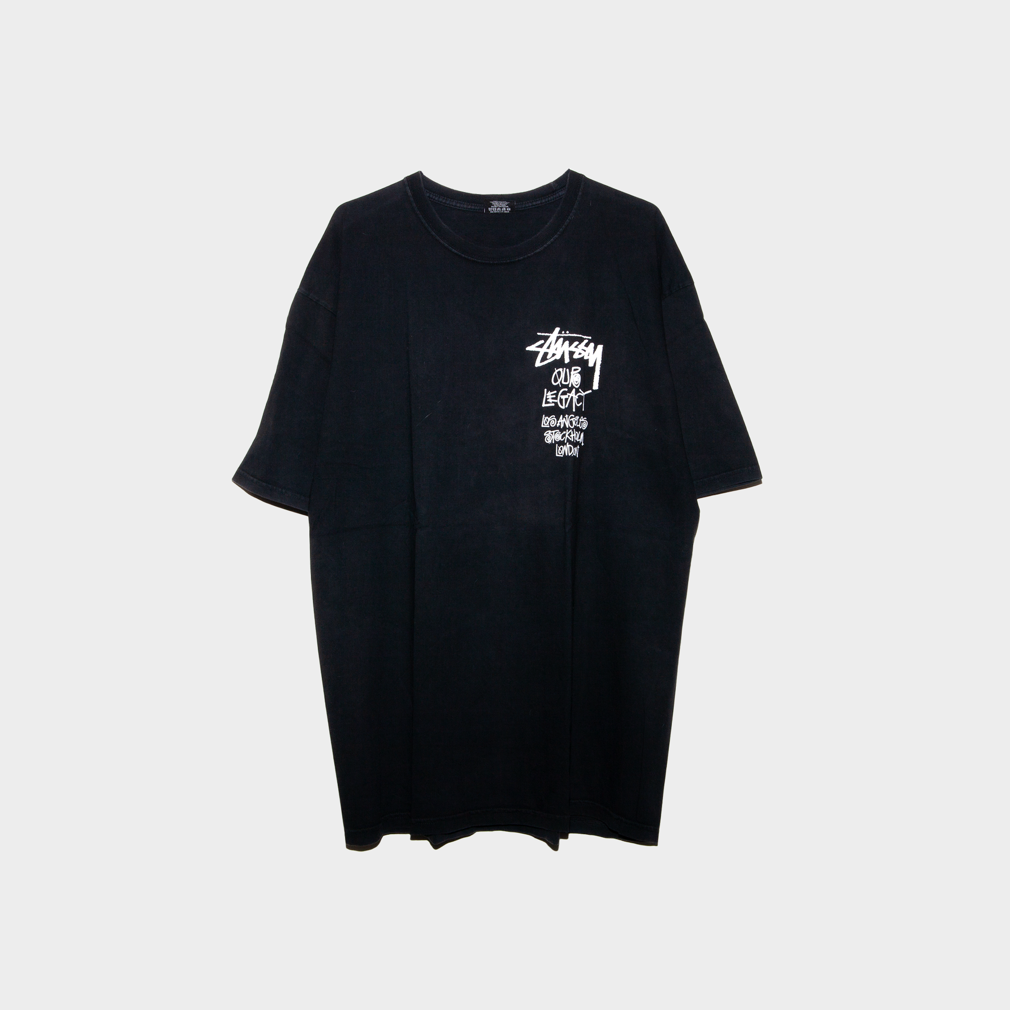 Stussy x Our Legacy Ol Surfman Pigment Dyed Tee black [used]
