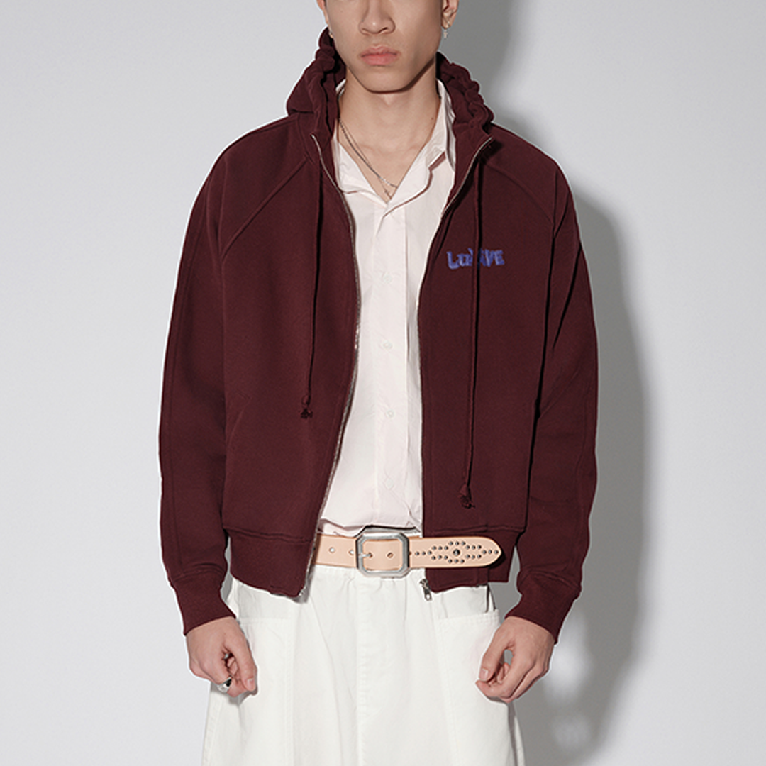 Beautiful of Chaos Zip up Hooded [WINE]